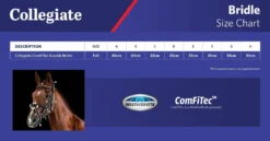 Collegiate Comfitec Grackle Bridle -Sports - Equestrian Sports collegiate comfitec grackle bridle colour brown size warmblood 3 99793 p