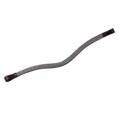 Collegiate Curved Silver Chain Browband