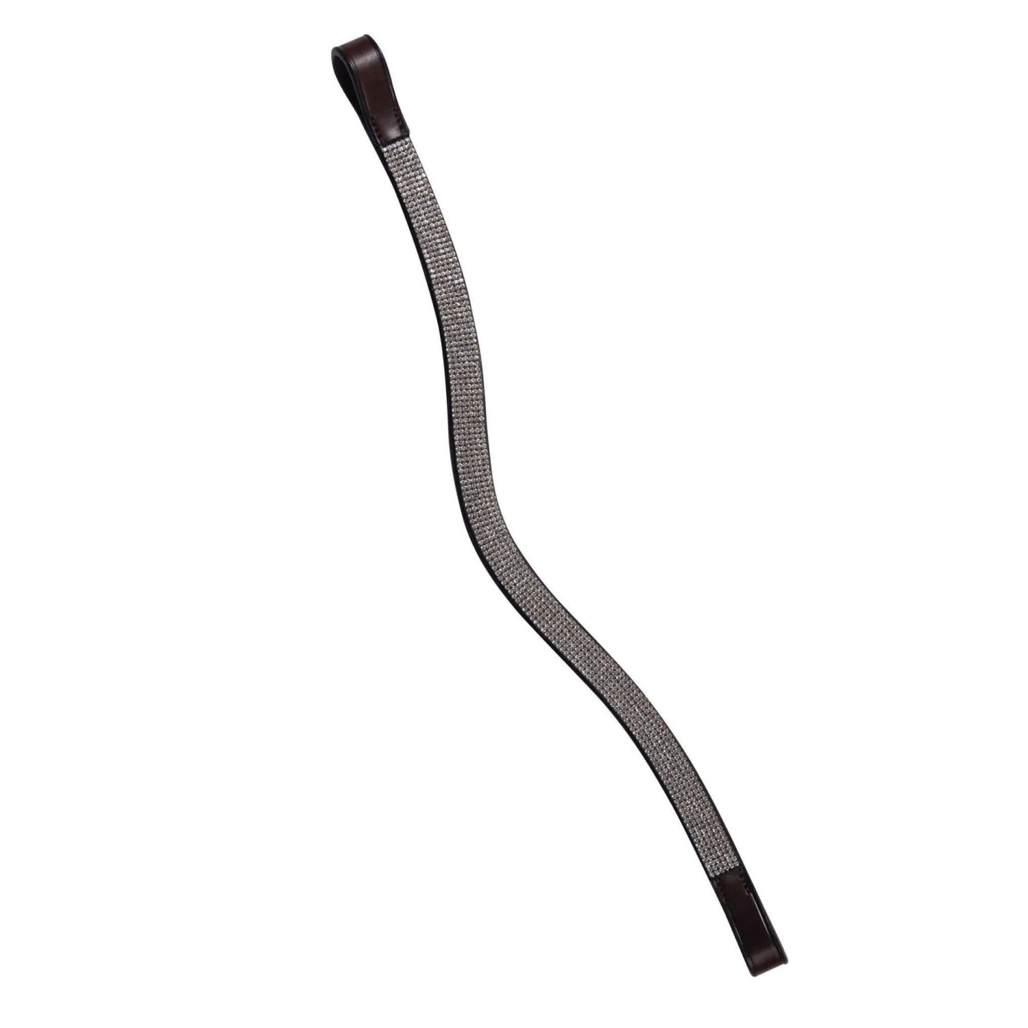 Collegiate Curved Silver Chain Browband 2 Collegiate Curved Silver Chain Browband - Image 2