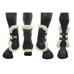 Mark Todd Air Vent Fetlock Boot Fleece Black