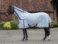 Mark Todd Comprehensive Combo Rug - White & Navy Gingham
