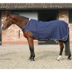 Mark Todd Horse Walker/Lunge Rug - Navy & White