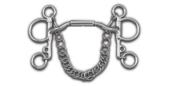 MB06 Myler Low Port Mullen Barrel Pelham 1 MB06 Myler Low Port Mullen Barrel Pelham