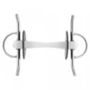Nathe Full Cheek Snaffle Bit 20mm With Flex. Mullen Mouth