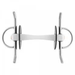 Nathe Full Cheek Snaffle Bit 20mm With Flex. Mullen Mouth