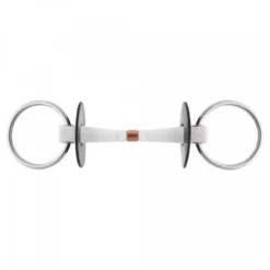 Nathe Loose Ring Snaffle Flexible Bit With Copper Middle Link 20mm Thickness 70mm Rings