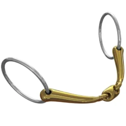 Neue Schule Performance Pony - Tranz-Angled Lozenge Loose Ring Snaffle