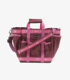 Premier Equine Grooming Kit Bag Wine & Fuchsia