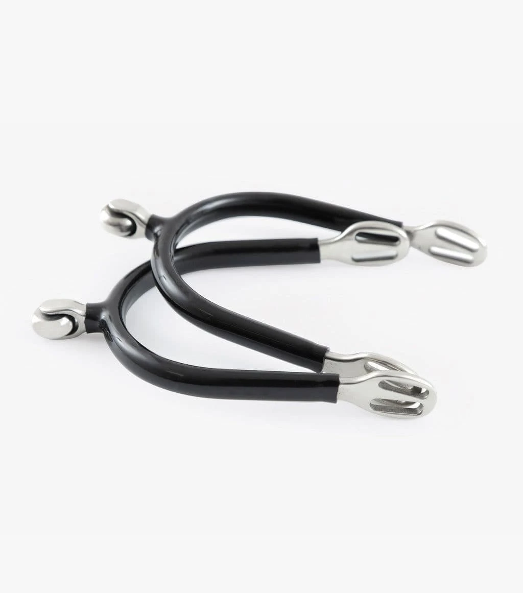 Premier Equine Rubber Covered Roller Ball Spurs 1 Premier Equine Rubber Covered Roller Ball Spurs