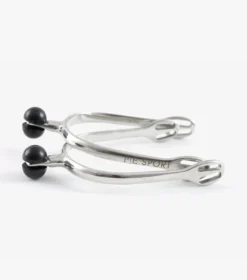 Premier Equine Stainless Steel PLASTIC Roller Ball Spurs