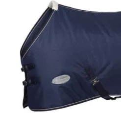 Saxon 1200D PP Stable Standard Neck Medium Weight Stable Rug -Sports - Equestrian Sports saxon 1200d pp stable standard neck medium weight stable rug colour navy white size 4 9 3 101870 p