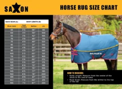 Saxon 1200D PP Stable Standard Neck Medium Weight Stable Rug -Sports - Equestrian Sports saxon 1200d pp stable standard neck medium weight stable rug colour navy white size 4 9 4 101870 p