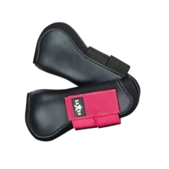 Saxon Open Front Boots -Sports - Equestrian Sports saxon open front boots colour black pink size pony 3 65610 p