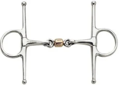 Sprenger Double Jointed Full Cheek Snaffle - Copper Coated Roller