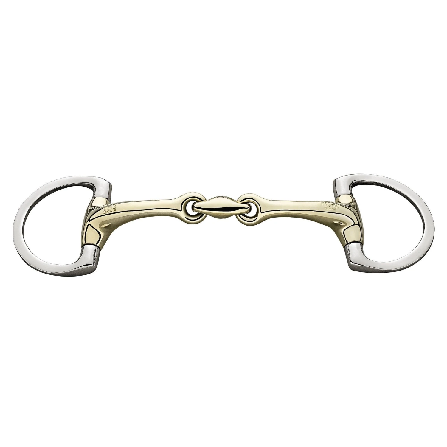 Sprenger Dynamic RS Eggbutt Bradoon With D-shaped Rings - Double Jointed Bit 1 Sprenger Dynamic RS Eggbutt Bradoon With D-shaped Rings - Double Jointed Bit