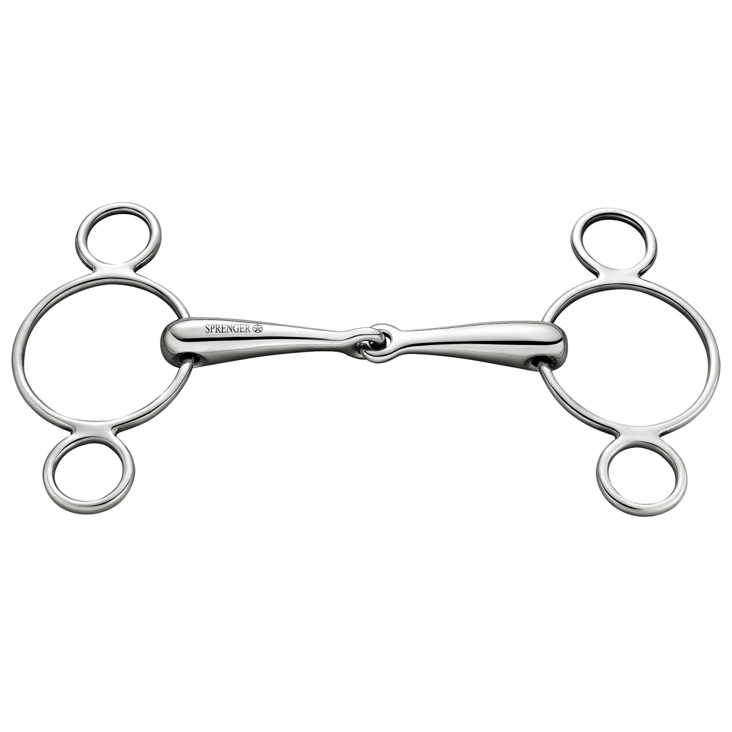 Sprenger Stainless Steel 3-Ring Vienna Single Jointed Bit 1 Sprenger Stainless Steel 3-Ring Vienna Single Jointed Bit