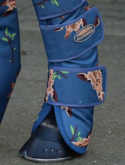 Weatherbeeta 1200D Wide Tab Long Travel Boots Giraffe Print -Sports - Equestrian Sports weatherbeeta 1200d wide tab long travel boots giraffe print size pony 3 71729 p