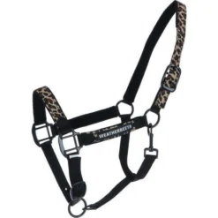 Weatherbeeta Leopard Headcollar -Sports - Equestrian Sports weatherbeeta leopard headcollar colour brown leopard size pony 3 85765 p